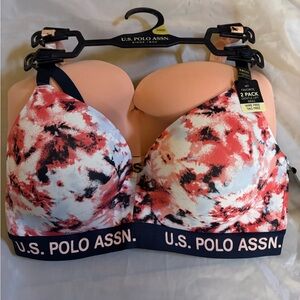 U.S. Polo Assn. 2 pack of tag free Wireless Bras